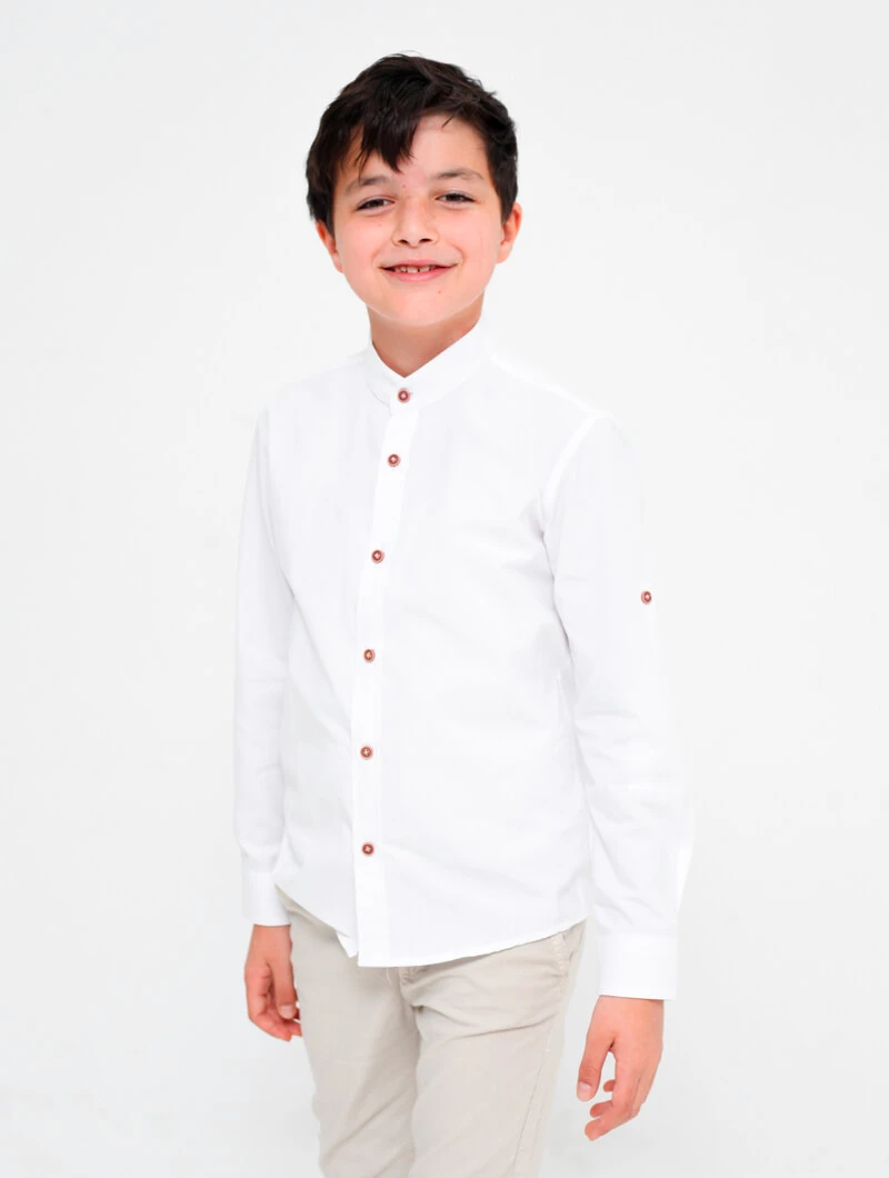 Chemise col Mao garçon